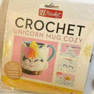 Crochet MAKE Market Unicorn Mug Cozy 6 PC Starter Kit Sealed New